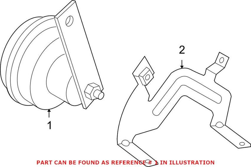 VW Anti-Theft Alarm Siren 5C0951115